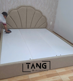 Giường MDF bọc nệm TA034
