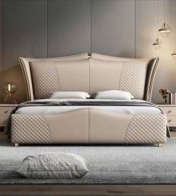 Giường MDF bọc nệm TA042