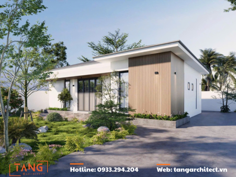 Thiết Kế nhà vườn mái ngói hiện đại củ chi - Tạng Architect