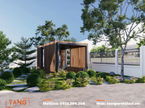 Thiết Kế nhà vườn mái ngói hiện đại củ chi - Tạng Architect