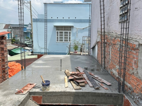 Thiết kế thi công nhà phố ở Hóc Môn